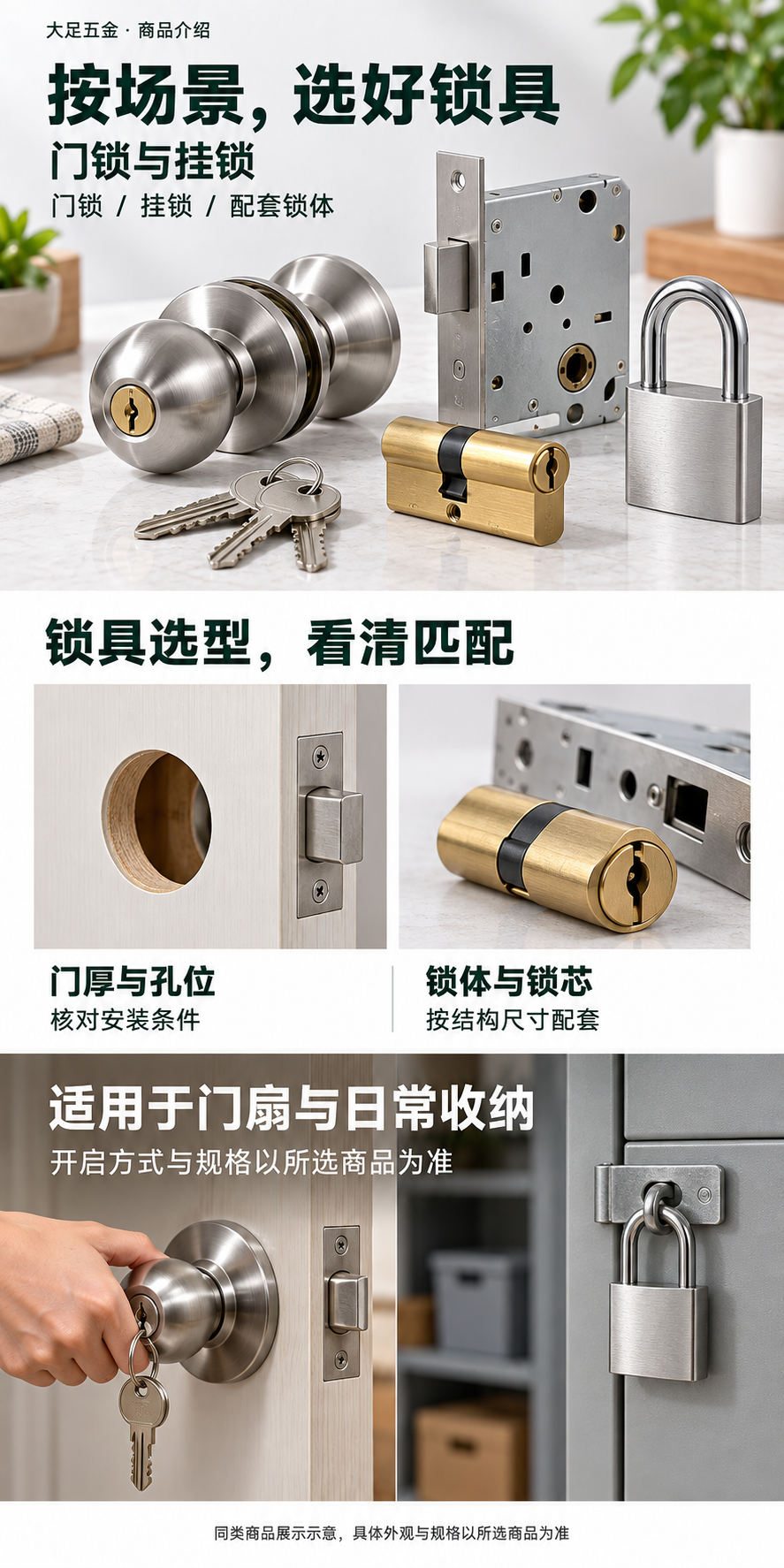 门锁与挂锁 · 商品介绍