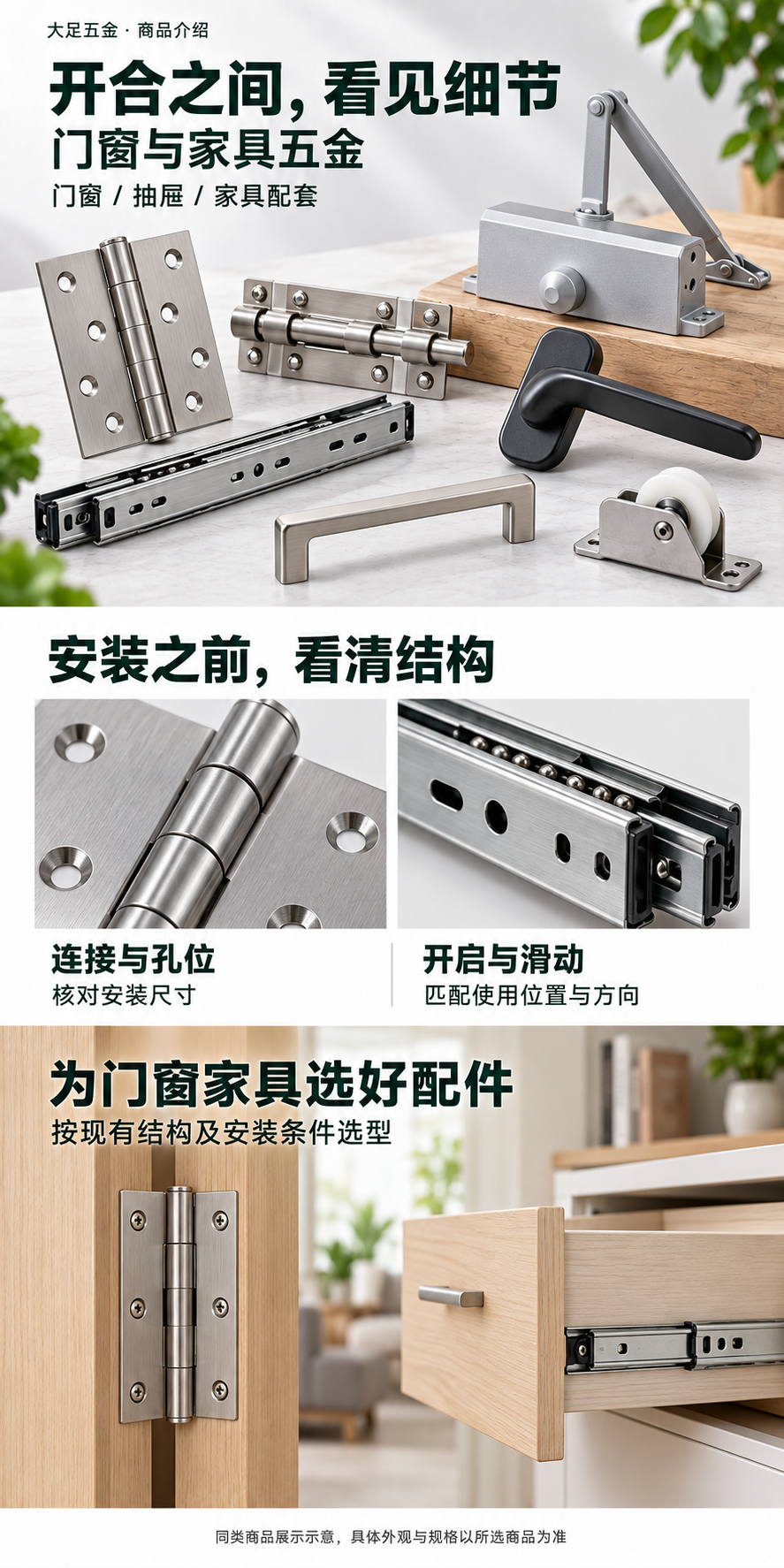 门窗与家具五金 · 商品介绍
