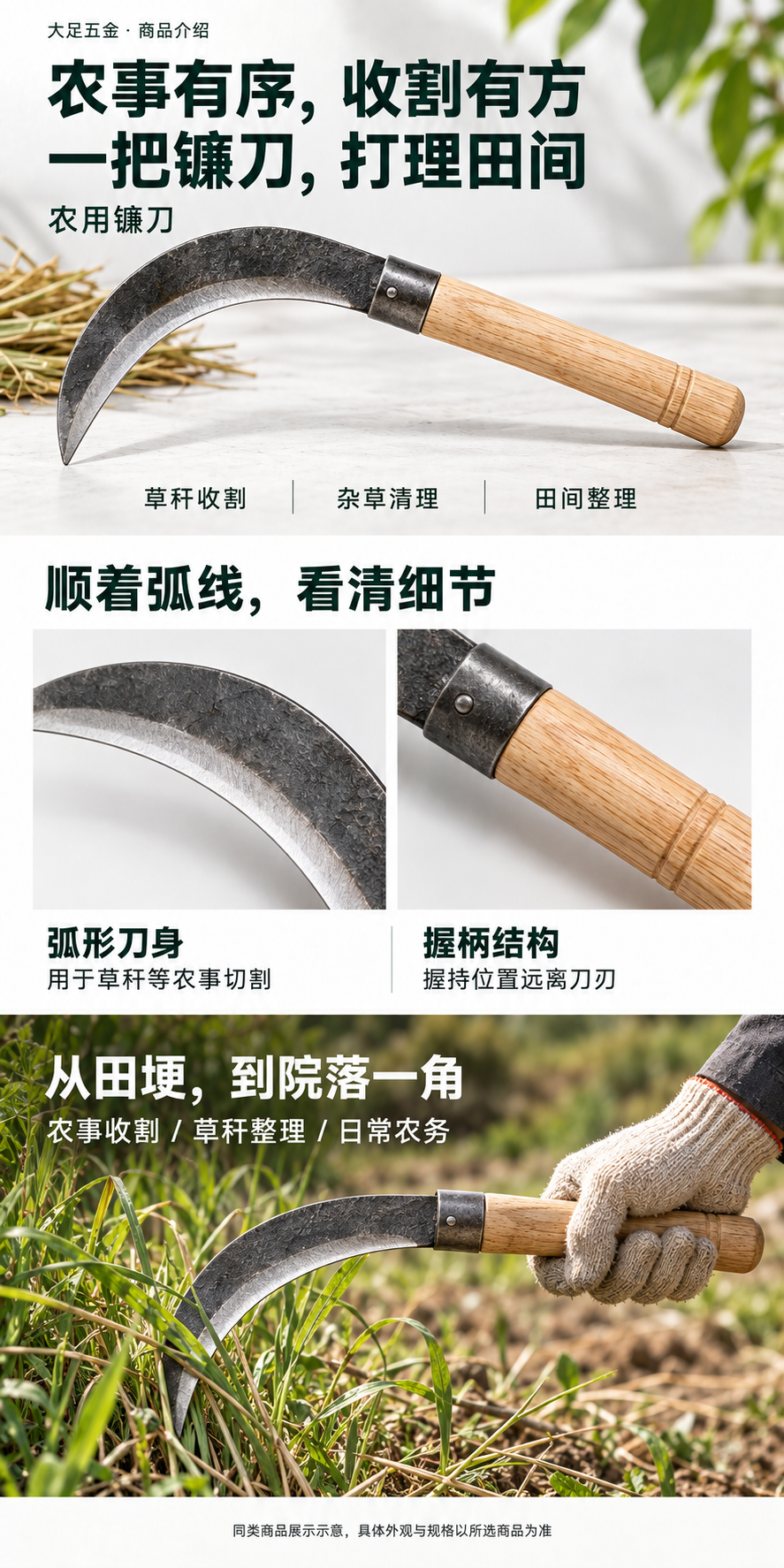 农用镰刀 · 商品介绍