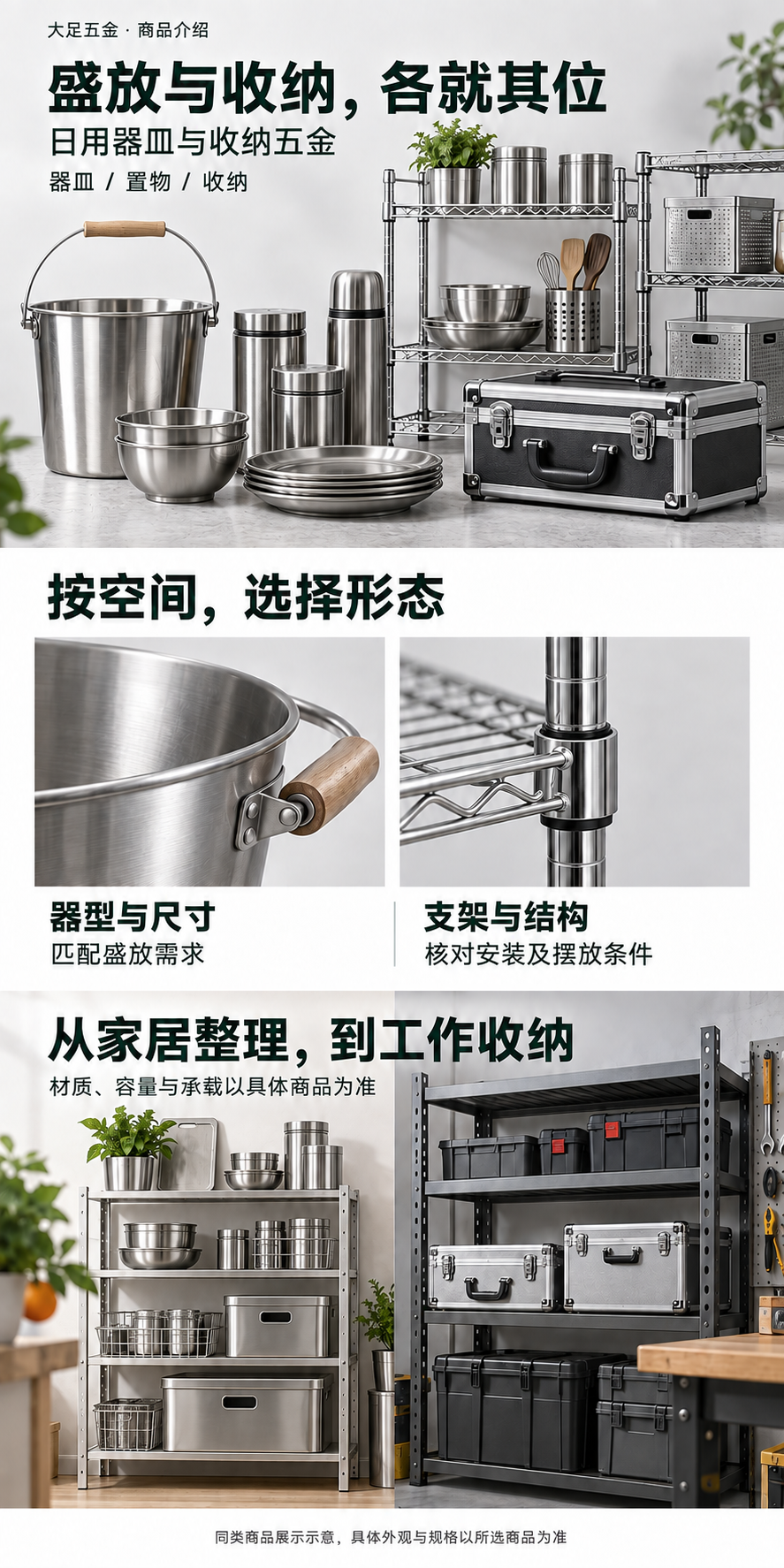 日用器皿与收纳五金 · 商品介绍